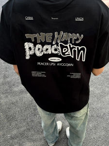 Áo Thun Cotton Tay Ngắn Phong Cách Mỹ Thường Ngày Dành Cho Nam Mùa Hè in Chữ Cổ Tròn Chất Liệu Cotton 100% Thời Trang