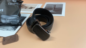 MENSPE Fashion Men’s Belt Business Leisure Belt Stylish Automatic Buckle Belt Second-layer Cowhide Waistband Stylish Simple Nice Waistband Durable Belt