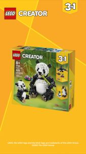[BrickMonster] Lego 31165 Creator 3in1 Wild Animals: Panda Family