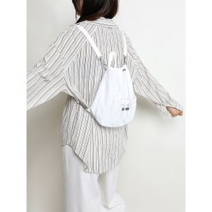 Casual White Designer Crossbody Bag Korean Style Shopping Street Fashion Small Backpack Multifunctional Offline Bag