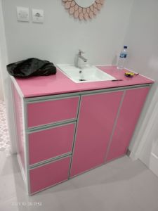 MEJA WASTAFLE KAMAR MANDIFULL ALMUNIUM..