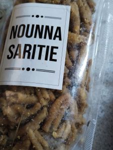 Kripik usus Enak renyah produk Nounna Saritie dari Indramayu 250gram PEDAS DAN ORI