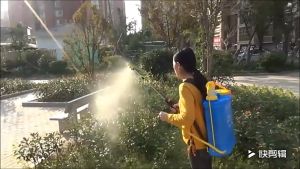 ถังพ่นยามือโยกสะพายหลัง มี 3 ขนาดให้เลือก 16 / 18 / 20 ลิตร สีฟ้า เครื่องพ่นยา ถังพ่นยา