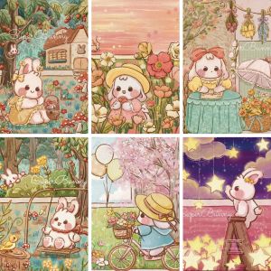 5D DIY Diamond Painting Animal Embroidery Cartoon Rabbit Full Square/Round Hand Embroidery Cross Stitch Home