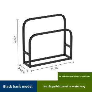 Stainless Steel Knife Holder Kitchen Storage Rack Multi-Functional Chopping Board Rack Knife Chopsticks Pot Cover Rack Cutting Board Integrated Storage Rack