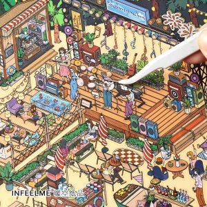 สติกเกอร์ตกแต่งขนาดใหญ่พิเศษ InfeelMe 25D สติกเกอร์ภาพวิว สติกเกอร์ตกแต่ง DIY อุปกรณ์สำนักงาน เครื่องเขียน สินค้าทางวัฒนะศิลป์