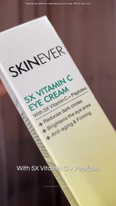 SKINEVER 5X Vitamin C Eye Cream Brightening Dark Circles Anti-Wrinkle Eyes Up Lifting Hydrating & Firming For Puffy Eyes & Fine Lines