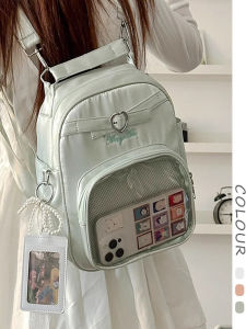 OUDENGPAI | Túi đeo chéo lưng xanh lá cây Túi đeo vai đơn Túi đeo chéo lưng phong cách Nhật Bản Hàn Quốc Túi đeo chéo lưng nhỏ