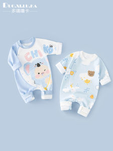 Pure Cotton Spring Autumn Baby Clothes Set Long Sleeve Romper Outfit Cartoon Design Baby Clothes for Crawling And Outdoors
