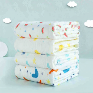 GRACE | Soft Absorbent Baby Bath Towel Cotton Six-layer Gauze