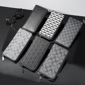 2025 New Fashion Long Wallet Mobile Phone Bag Multi-Card Slot Money Clip Large Capacity Plaid Wallet Functional Small Bag