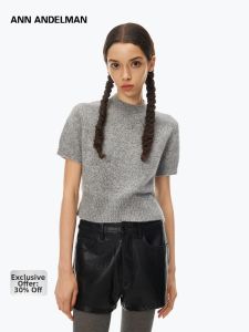 ANN ANDELMAN | High Collar Slim Fit Wool Sweater