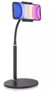 Giá Đỡ Điện Thoại Đế Tròn Bằng Kim Loại 33X14.5Cm