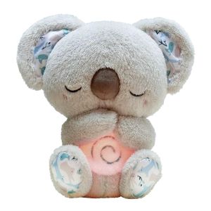 Baby Sound Machine Soothe Sensory Details Music Lights Rhythmic Breathing Motion Musical Baby Toy Plush for Newborns