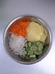 Baskom Parut Stainless Serbaguna 26cm / Parutan Baskom 3in1 Stainless Steel