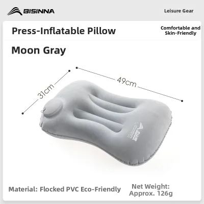 BSWOLF | Inflatable Portable Pillow for Camping Travel Nap and Lumbar Support