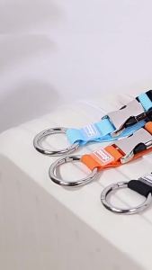 Makayo ไนลอนห้อยกระเป๋า สายแขวนกระเป๋าเดินทาง ปรับได้ ตะขอล็อคกระเป๋า ที่ห้อยกระเป๋า ป้องกันการสูญหาย Baggage Lock Belt