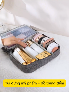 Túi Đựng Đồ Mỹ Phẩm Chống Nước Nhiều Ngăn Túi Đựng Đồ Phụ Kiện Trang Điểm Túi Đựng Đồ Cá Nhân Đi Du Lịch Công Tác Cao Cấp