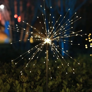 【Free Shipping】3pcs Firework Lamps Garden Decorations Solar LightSolar Garden Lights Solar 60/150/200 LED Firework Lights 8 Lighting ModesSolar Lights Outdoor Waterproof for Garden Patio