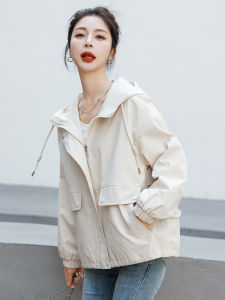 Ladies Short Jacket 2025 Spring New Loose Slimming Popular Small Size Spring Jacket Coat Commute Loose Style Zipper Pocket