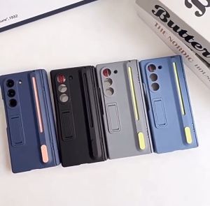 CASE CASING FOR SAMSUNG GALAXY Z FOLD 4 Z FOLD 5 Z FOLD 6 Z FOLD 7 / ZFOLD4 ZFOLD5 ZFOLD6 ZFOLD7 NEW Design Folding Case With Capacitive S Pen Kick Standing - MM-249