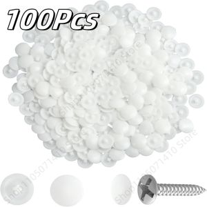 100Pcs Self-tapping Screws Decor Cap Waterproof Rust-proof Dust Plug Cross Screws Decor Cover Furniture Screws Hole Decor Cover