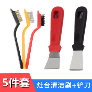 Bộ 3 Chổi Lau Nhà Bếp Bằng Thép Không Gỉ Để Vệ Sinh Lỗ Rò Rỉ Khí Ga Máy Hút Mùi Bếp Ga Dụng Cụ Vệ Sinh Nhà Bếp