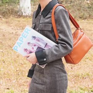 Túi Xách Nữ Zency Bằng Da Thật 2025 Thiết Kế Mới Túi Đeo Chéo Nhỏ Có Nhiều Ngăn Túi Đeo Vai Cổ Điển Thực Tế