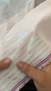 Vải Thô Dệt Kim Tuyến Màu Hồng Khổ 1m45 - Mỏng Vừa Không Giãn - Áo Sơ Mi Babydoll Đô Trẻ Em