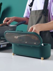 Z-Gadget⚡Kitchen Seasoning Storage Organizer with Lid Cover Storage Seasoning Box Combination Set Household kitchen Salt And storage Box Sealed One-Piece Multi Grid Seasoning Jar