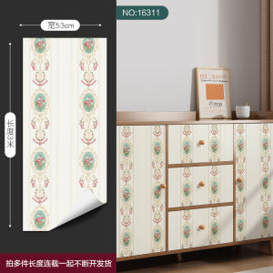 Retro Style Furniture Renovation Stickers Thickened Glass Closet Door Self Adhesive Wall Paper for Cabinet Transformation