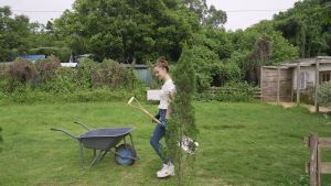 Berry & Bird Stainless Steel Digging Spade - Heavy-Duty Garden Tool for Efficient Digging and Soil Preparation