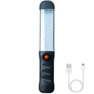 ที่มีประสิทธิภาพ Camping โคมไฟมือถือ Floodlight ไฟ LED ทํางาน USB ชาร์จโคมไฟทํางานพร้อมตะขอแม่เหล็ก Workshop ซ่อมไฟ