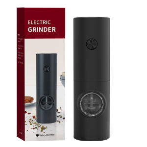Electric Salt and Pepper Grinder Set Battery Powered Mill Adjustable 5 Levels of Coarseness Salt and Pepper Grinder with Base