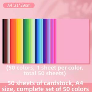 GAGAXIONG | Macaron Gradient Color Black White Colored Heavy-duty Art Craft Paper A4