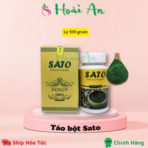 Tảo xoắn Sato dạng bột dùng cấy đẹp da