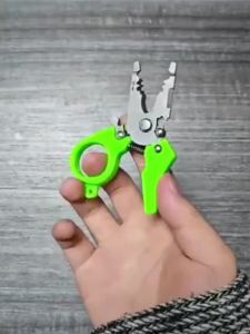 Kìm Tuốt Dây Mini Đa Năng Dụng Cụ Thợ Điện Bỏ Túi Cắt & Bấm Dây Tách Dây Thuận Tiện Cho Cả Hai Tay