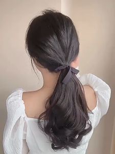 Girls New Curly Wig Hair Clip Wig Extensions Ponytail Heat Resistant Synthetic Hairpiece 35CM
