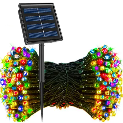 Đèn Dây Năng Lượng Mặt Trời 330LED Ngoài Trời Chống Nước Trang Trí Kiểu Đèn Tiên 8 Chế Độ 33m Dùng Cho Sân Vườn Đám Cưới