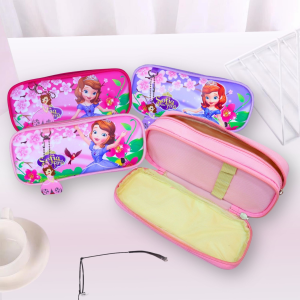 8807 / Girl Kids Pencil Case Sofia Design / Kotak Pensel Budak Perempuan Sekolah Rendah / Tadika / Stationery
