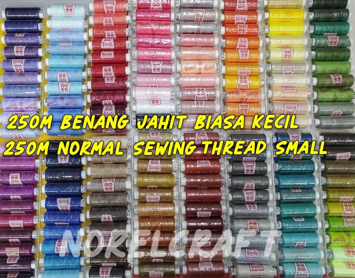 Turqoise Rinata Thread 10ROLL MIX 250M RINATA BRAND SEWING THREAD READYSTOCK | Lazada