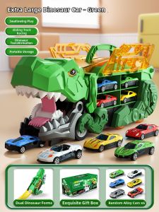 BEI JESS | Dinosaur Transforming Slide-and-Shoot Toy Car