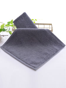 Khăn Vuông Màu Xám Bằng Cotton Nguyên Chất Dùng Cho Liệu Pháp Nhiệt Khăn Nhỏ 30x30cm Khăn Tay Mềm Thấm Hút Dùng Cho Trẻ Em