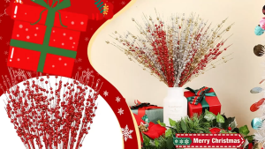 1 PCS 21CM Dekorasi Pohon Natal Buatan Tangan Dekorasi Tali Mutiara Perabotan Rumah Dekorasi Natal