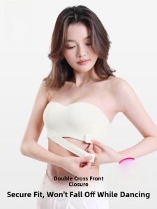 MONCAICHAN | Wireless Seamless Bra Womens Gathered Small Chest Appears Large Anti-Slip Thin Breathable Beautiful Back 2024 New Hot Sale Bra