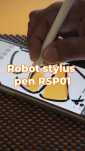 ROBOT Universal Stylus Pen 2 in 1 Anti Delay Kompatibel Luas Semua Brand HP dan Tablet Ringan Free Mata Pena Cadangan Metal Body RSP01