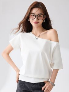 MiiOW | เสื้อยืดคอกลมแขนสั้นผ้าฝ้าย Pure Cotton Catwoman สำหรับผู้หญิง ฤดูร้อน 2020 5 รุ่นใหม่ ดีไซน์เรียบง่าย สัมผัสระดับไฮเอนด์ เสื้อคอกลมแขนสั้น