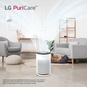 ส่งฟรี เครื่องฟอกอากาศ LG รุ่น AS60GHWG0 PuriCare 360 Hit กรองฝุ่น PM2.5 และสารก่อภูมิแพ้ หน้าจอ 4 สีแสดงค่าฝุ่น  เสียงเงียบ ควบคุมได้ผ่านมือถือ