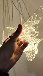 lampu Angsa Akrilik 1 set / Acrylic isi 10 - Lampu dekorasi pelaminan - lampu gantung dekorasi wedding - lampu tidur lampu malam - Lampu gantung dekorasi pelaminan wedding - lampu dekorasi kamar lampu cafe Hiasan Dekorasi