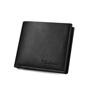Men Wallet Soft PU Wallet Business Wallets High Quality PU Leather Coin Bag Zipper Multi-Card Position ID Credit Cards Holders Solid Color Travel Purses Coin Pouch